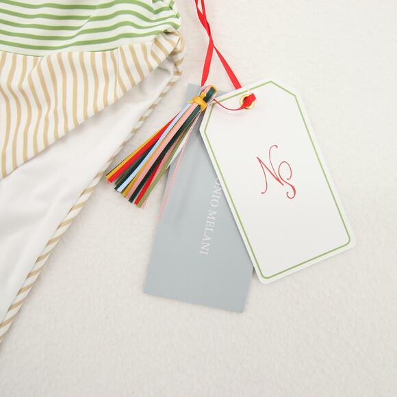 Antonio Melani x The Nat Note High Waist Striped Swim Bikini Bottom XL NWT - Picture 4 of 9